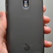 Back of Galaxy Nexus with Diztronic case